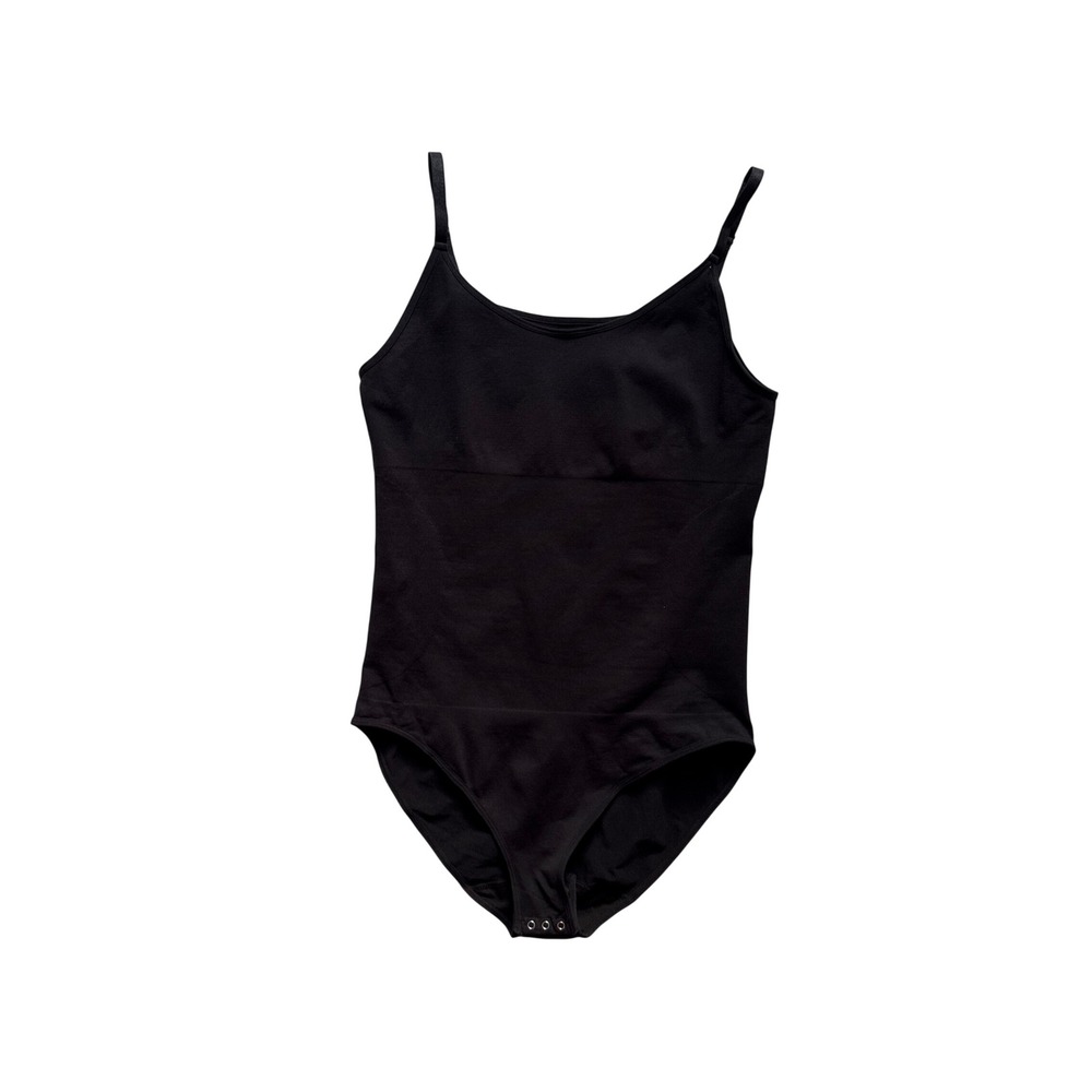 Shapermint Essentials Black Cami Bodysuit 2XL Compression Adjustable Straps
